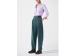 Pantalon carotte emeraude
