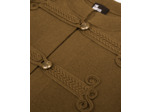 Cardigan details brandebourg kaki