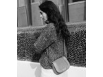 Petit sac à bandoulière Ella en cuir grainé et nubuck
