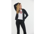 Hoodie zippé basique en coton bio intérieur gratté