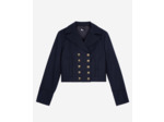 Blouson avec boutons devant navy