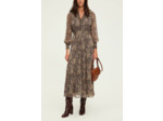 Robe longue imprimée à lurex - SYBILLE