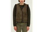 Veste sans manche en peau lainée - NIARA