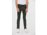 Pantalon straight fit, taille medium haute,jambe ajustée