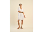 Robe courte en broderie anglaise