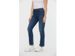 Denim straight fit, coupe droite, taille haute