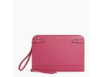 Pochette ordinateur 14 Laura en cuir lisse
