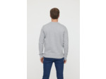 Sweat basique en coton bio gratté et print poitrine