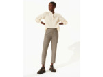 Pantalon droit carreaux sisal