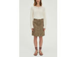 Jupe courte et droite léopard - VINITA