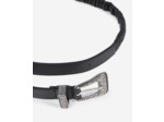 Ceinture en cuir avec boucle western black