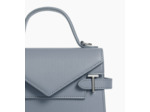 Petit sac à main double rabat Emilie en cuir signature T