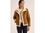 Blouson en fausse fourrure peau lainée