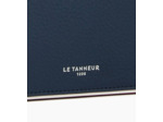 Porte monnaie zip en L Augustin en cuir grainé