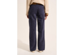 Pantalon large en velours de coton 700 raies taille haute