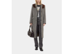 Manteau Long Pied De Poule Noir Et Blanc black white