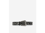 Ceinture Cloutée En Cuir Noir black