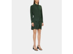 Robe Chemise Verte Courte Avec Nœud wood kaki
