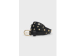 LOUISE - Ceinture en cuir lisse et studs