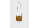 Besace en cuir velours - CAMILLE