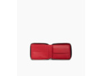 Porte monnaie zip en L Augustin en cuir grainé
