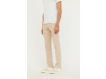 Pantalon straight fit, taille haute, jambe droite