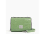 Petit sac bandoulière Eva en cuir embossé croco