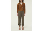Veste biker en cuir velours - YANN