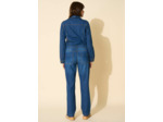 Combinaison en jean à zip