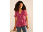 Blouse imprimé encolure V
