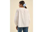 Blouse en voile de coton avec broderies anglaises