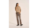 Pantalon droit léopard
