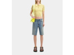 Polo Jaune Clair En Maille Ajourée mellow yellow