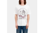 T-Shirt Manches Courtes Avec Print Skull And Roses white