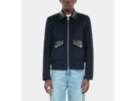 Blouson En Laine Double Face Bleu Marine navy
