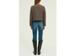 Veste sans col pied de coq - NOMI