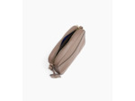Sac bandoulière moyen modèle Romy en cuir grainé et lisse