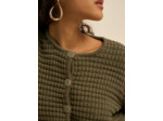 Gilet détails boutons bijoux