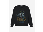 Sweat avec print devant black washed