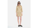 Robe Saharienne Courte Beige beige