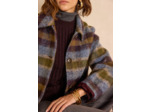Manteau en laine à carreaux DANNY