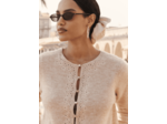 Gilet avec des boutons ronds et des manches longues