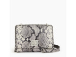 Petit sac bandoulière Eva en cuir effet python