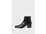 Boots noires à talon en cuir - AXEL