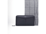 Compagnon zippé Valentine en cuir lisse