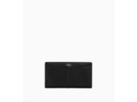 Porte chéquier zippé Charlotte en cuir lisse