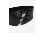 Ceinture en cuir avec trois boucles black
