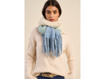 Écharpe à franges deep dye