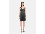 Robe Courte Noire En Cuir black