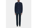 Cardigan En Laine Bleu Marine navy
